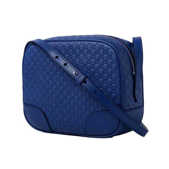 Gucci Bree Microguccissima Caspian Blue Leather Crossbody - Picture 2 of 6